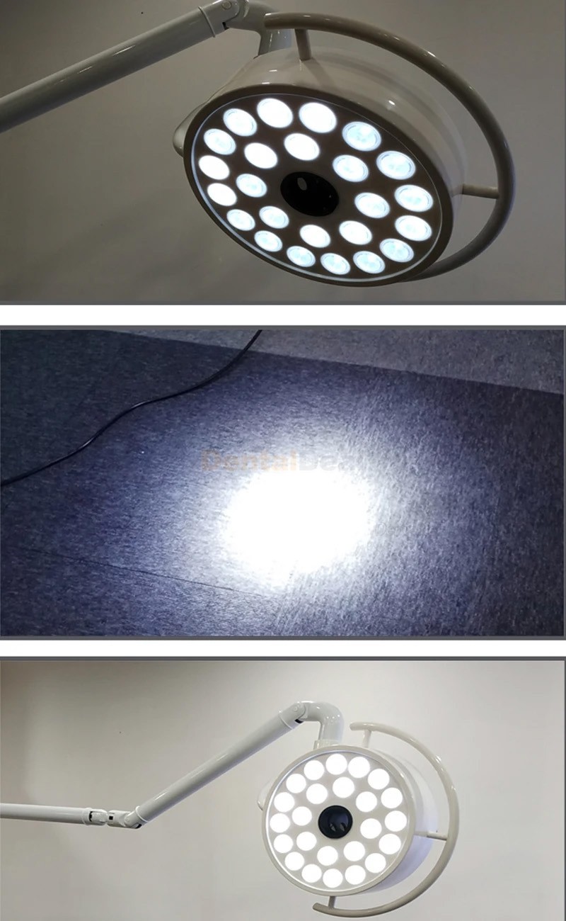 72W Wall-Mounted Dental Surgical Lamp 24 LEDs Dental Shadowless Operating Light